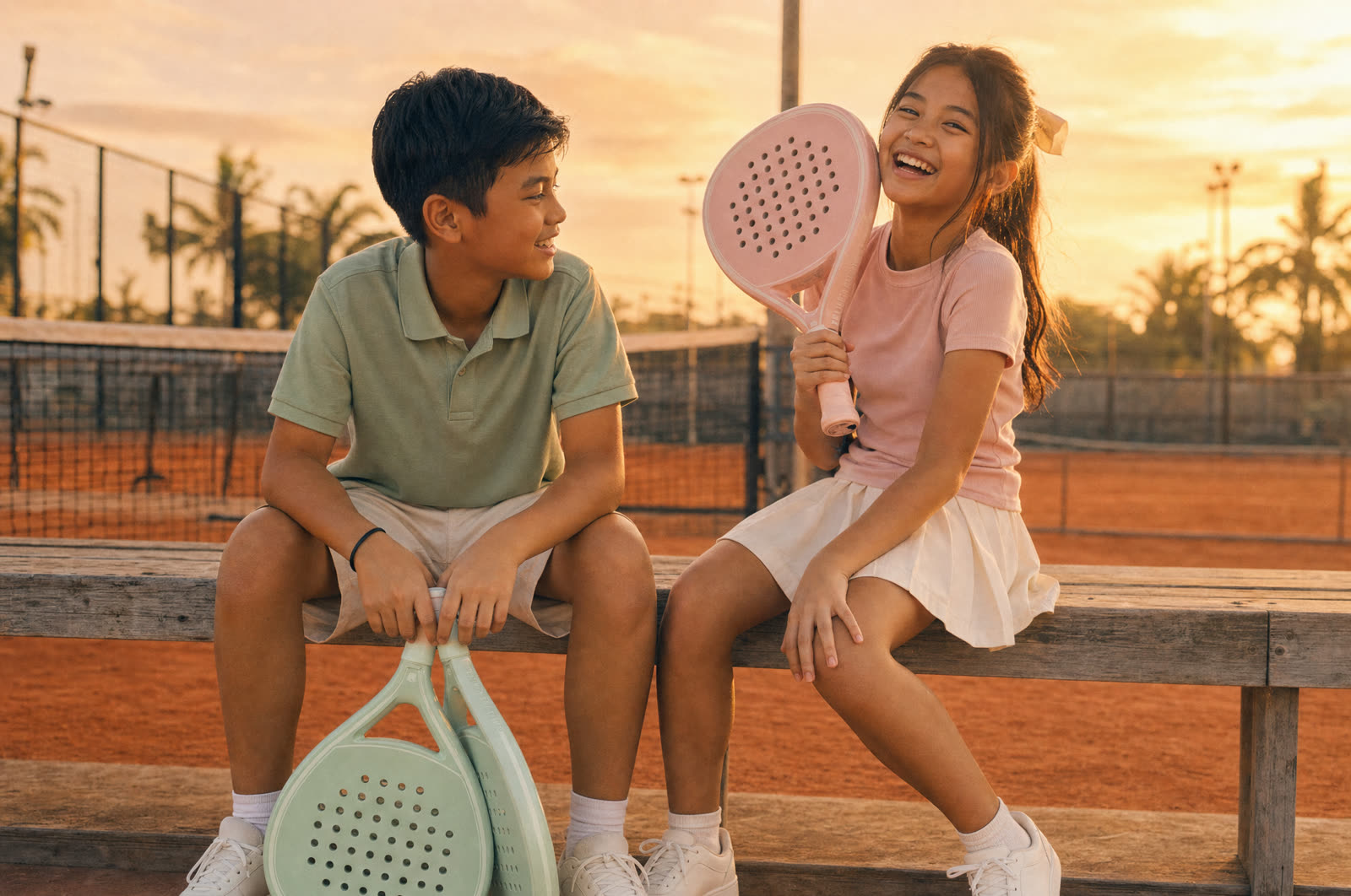 Padel editorial — court side